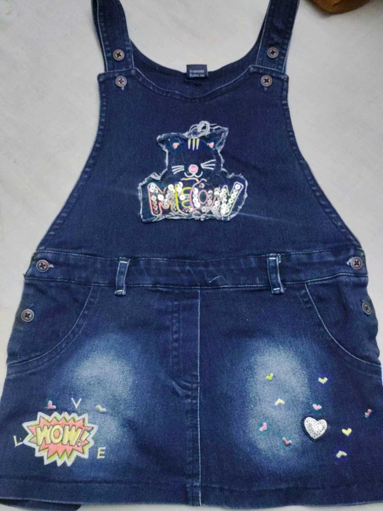 Cute Denim Jumper Dress