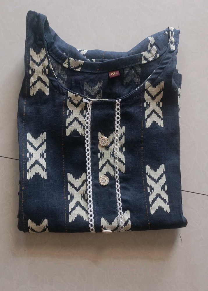Stylish Blue Printed Kurta