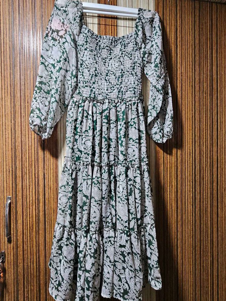 Floral Print Midi Dress