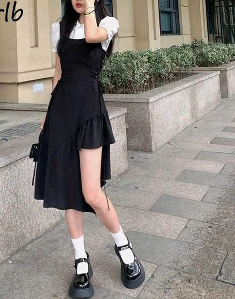 Stylish Korean Black DRESS