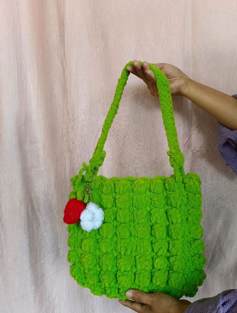 Crochet Puffcorn Bag