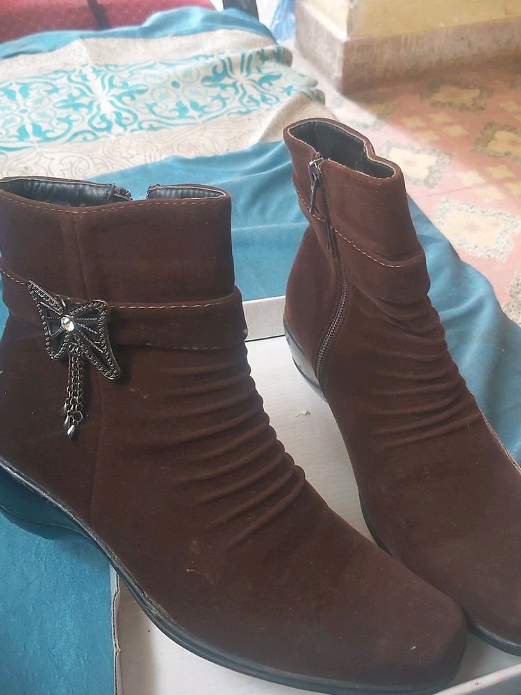 Brown  Butterfly Boots