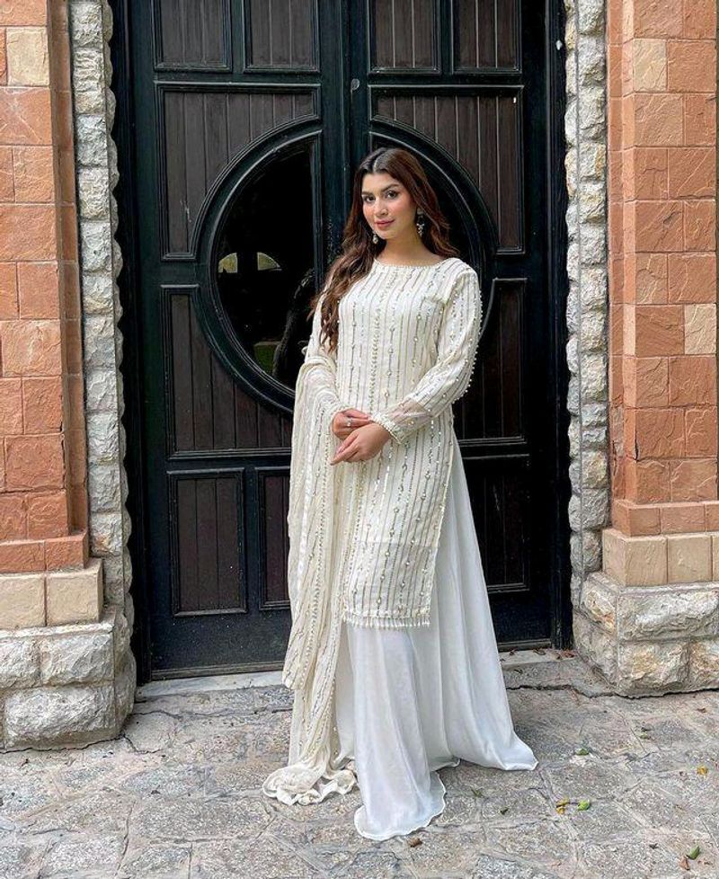 Cream Kurta Set