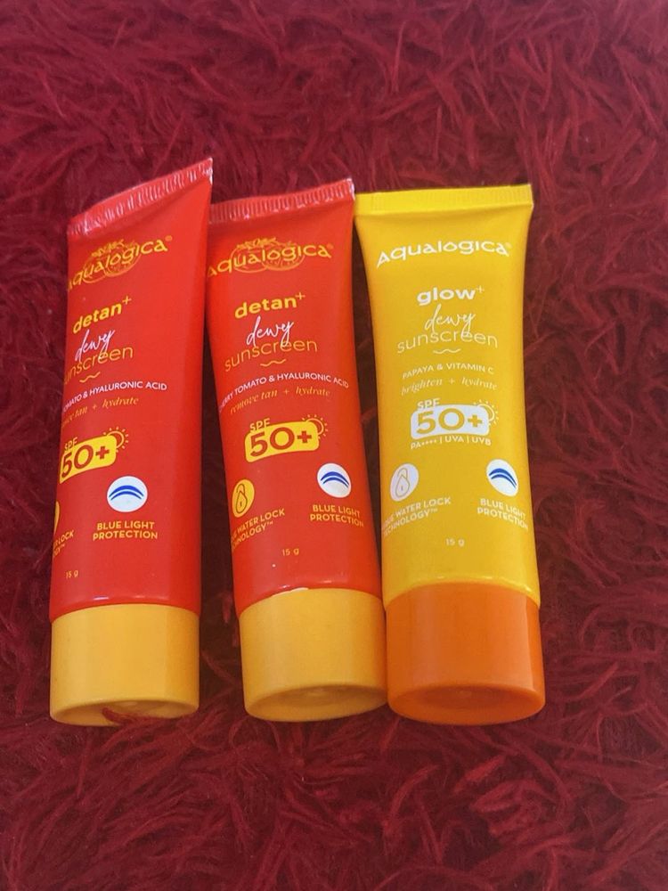 Aqualogica Sunscreen SPF 50+ 3 tube