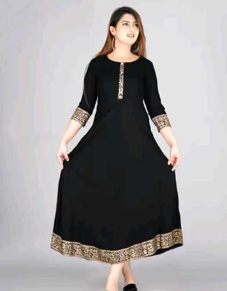 Elegant Black Ethnic Gown