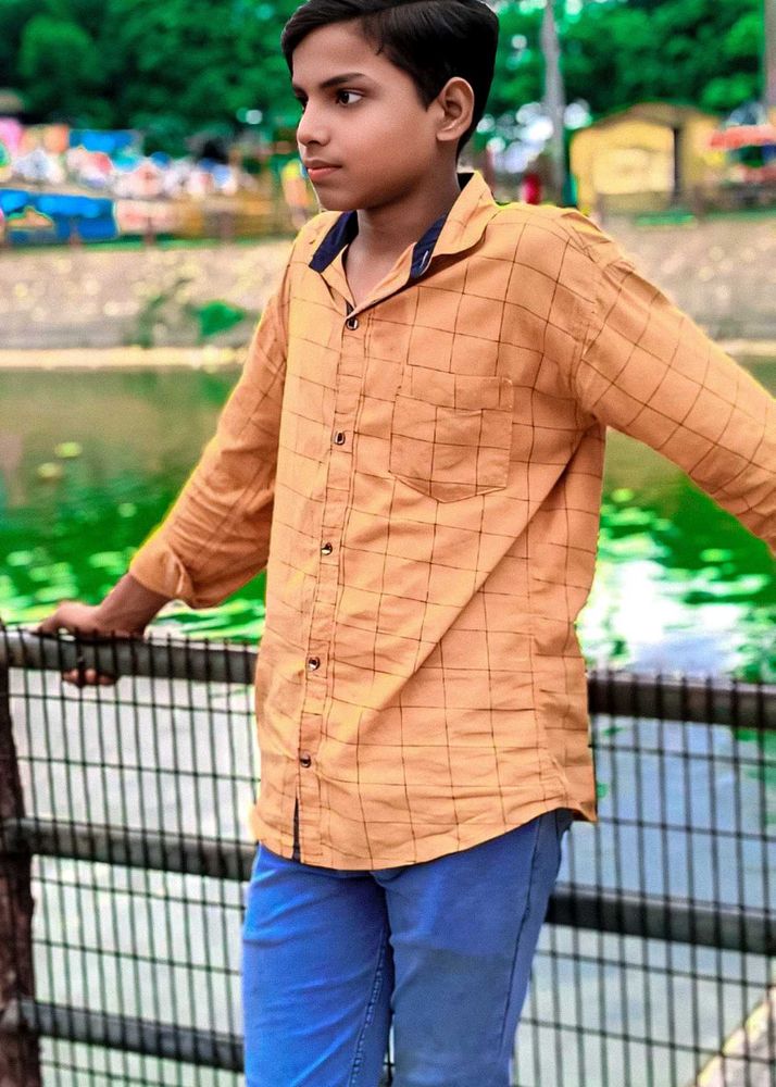 Mens Casual Check Shirt