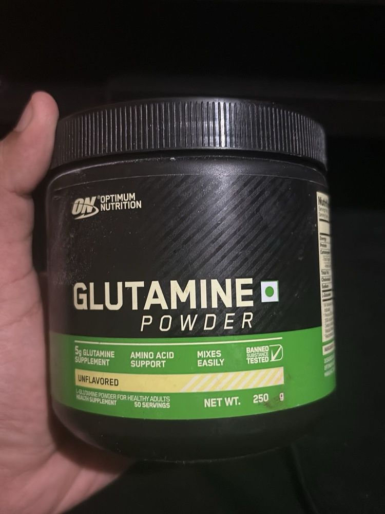 Optimum Nutrition Glutamine Powder Used 150g Left