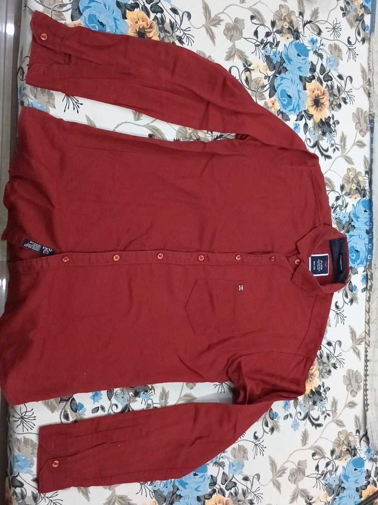 Maroon Casual Shirt