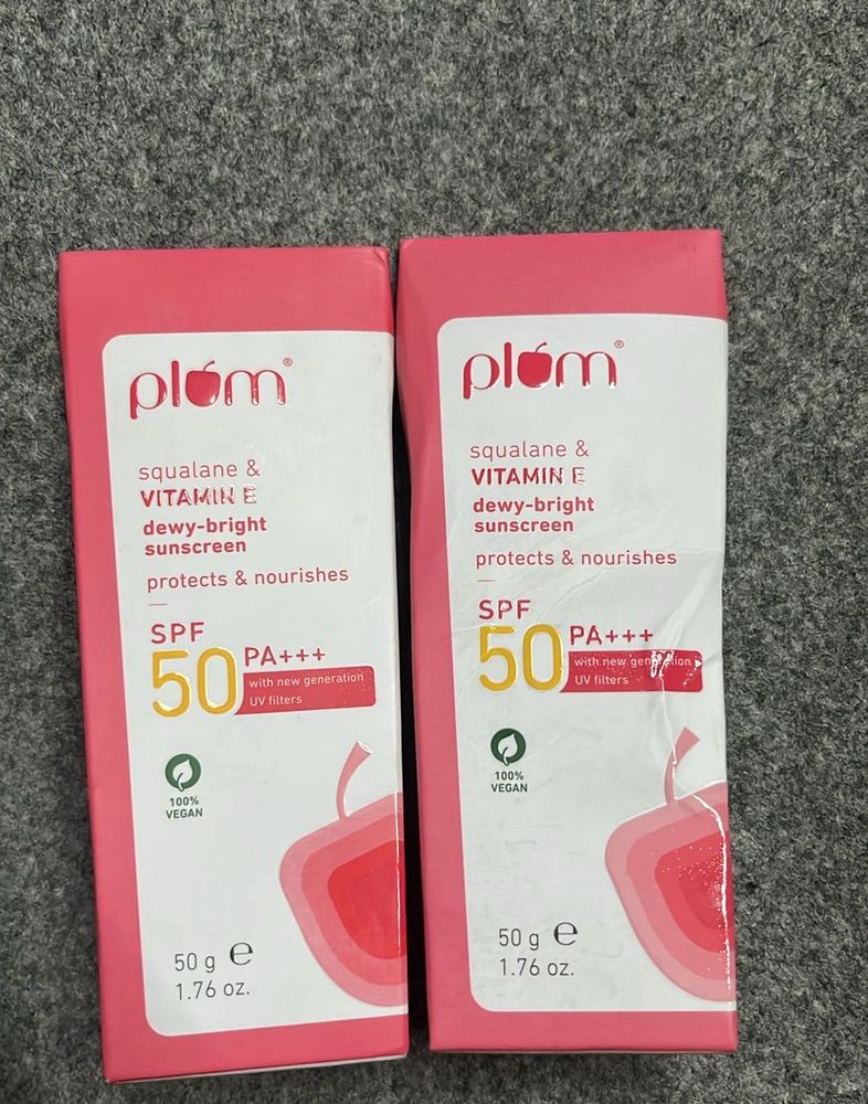 Plum Squalane Sunscreen SPF 50 Pack 2