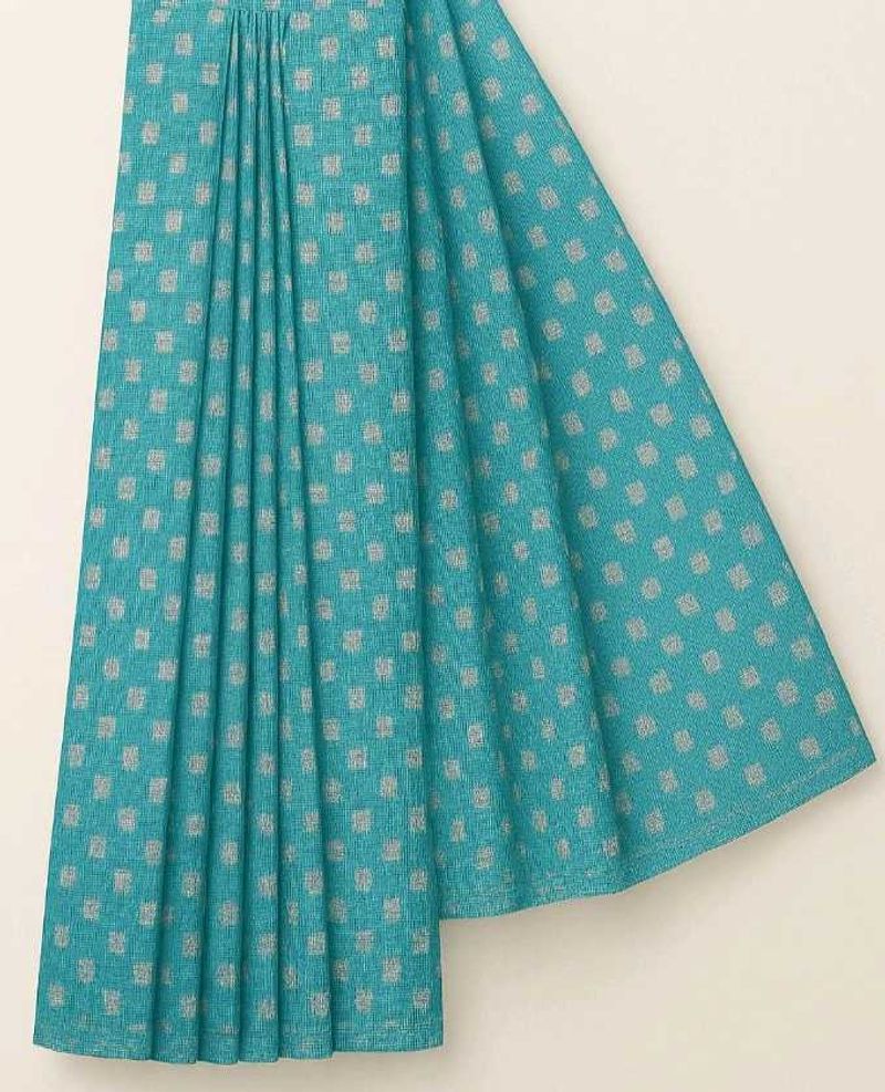 Teal Textured Patterned Fabric very new