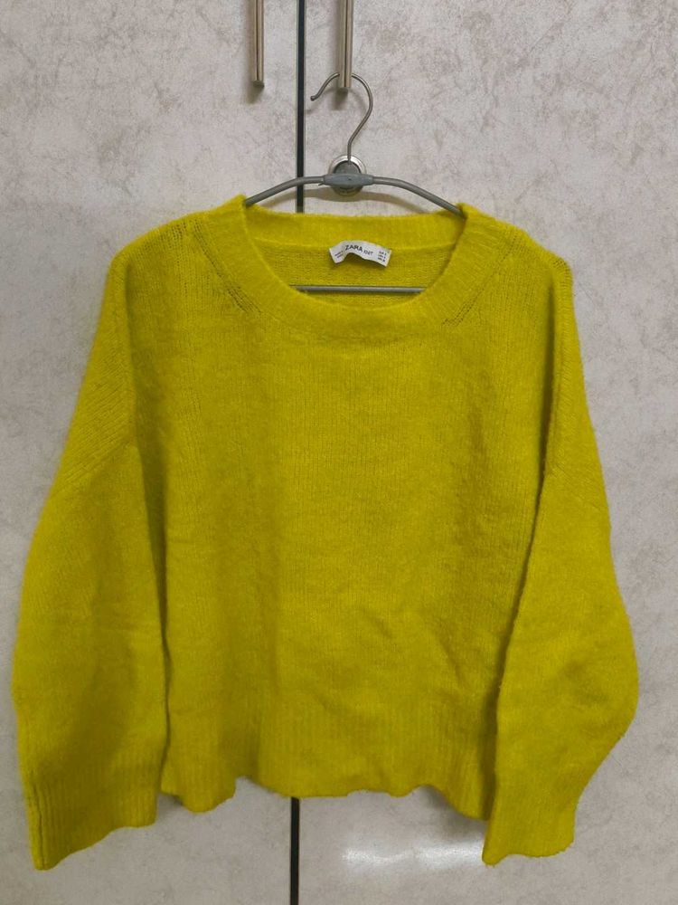 Zara Knit Sweater - Vibrant Yellow