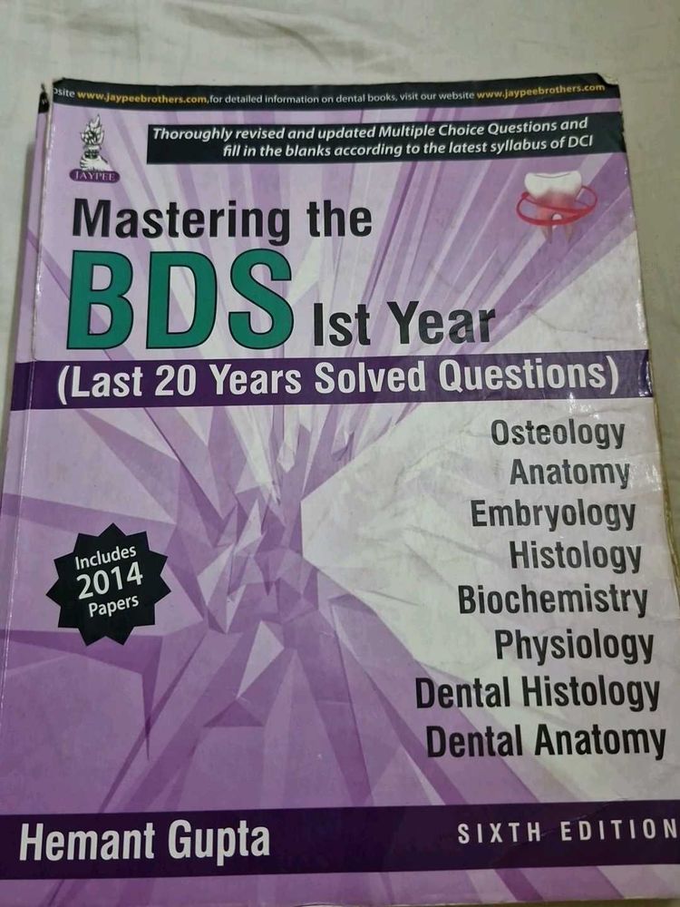 Mastering BDS 1st Year