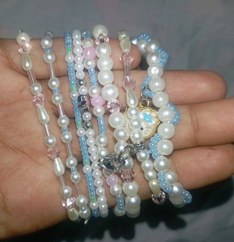 pastel charmers 🎀 combo of 7 bracelets
