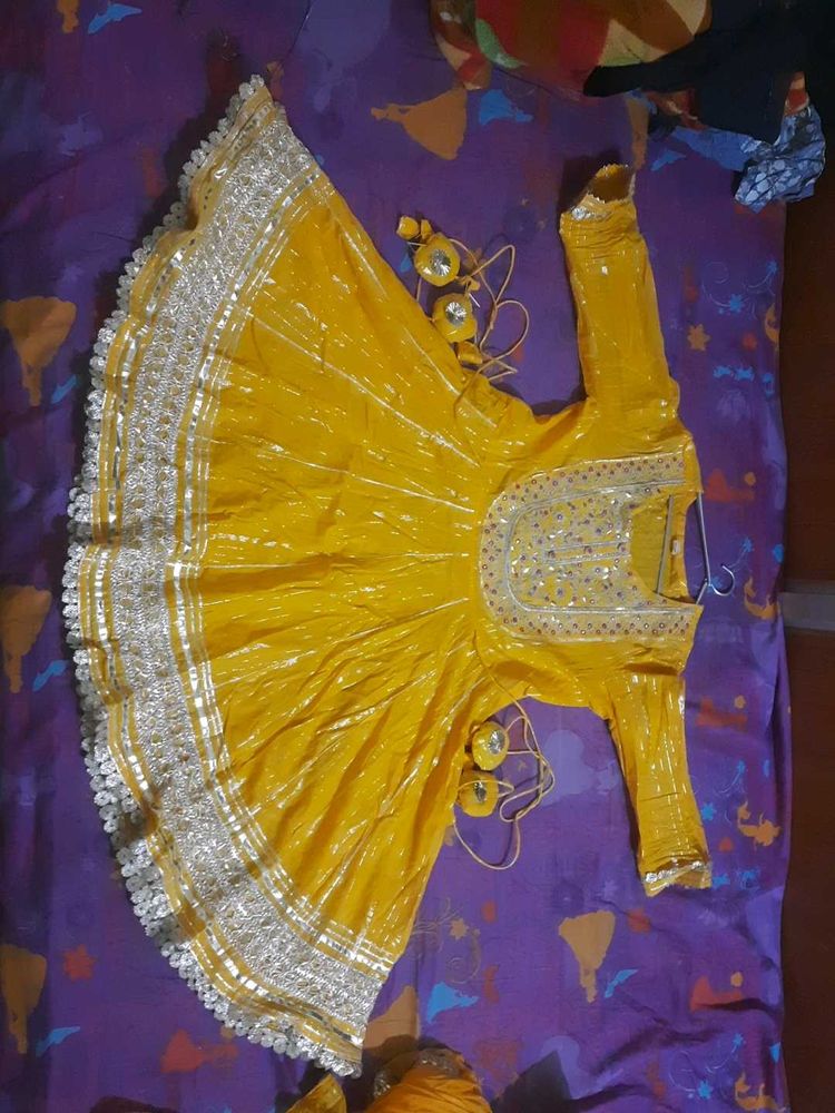 Beautiful Yellow Sharara Suit