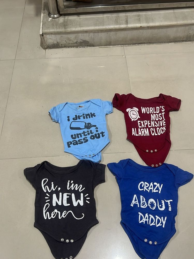 Kidbee Brand 0-3 Months Rompers For Boy &amp; Girl