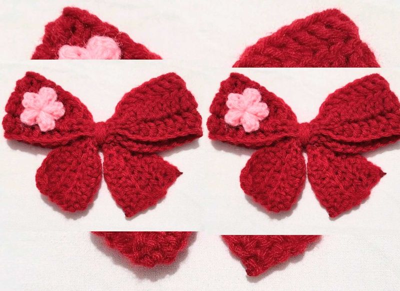 bow hair clip pack of 2