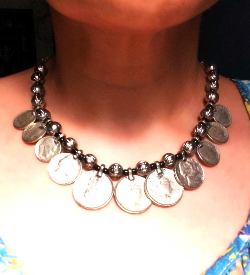 Lovely Unique Ethnic Coin Design Necklace