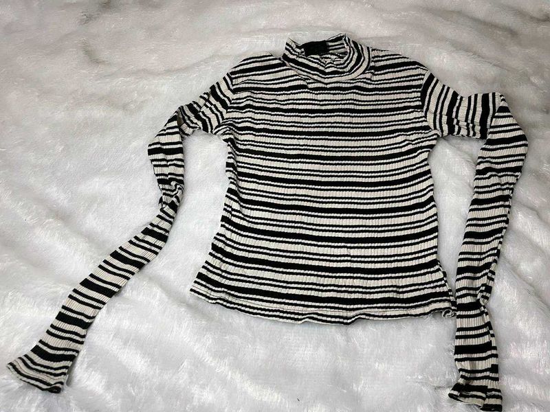 High Neck Full Sleeves Top