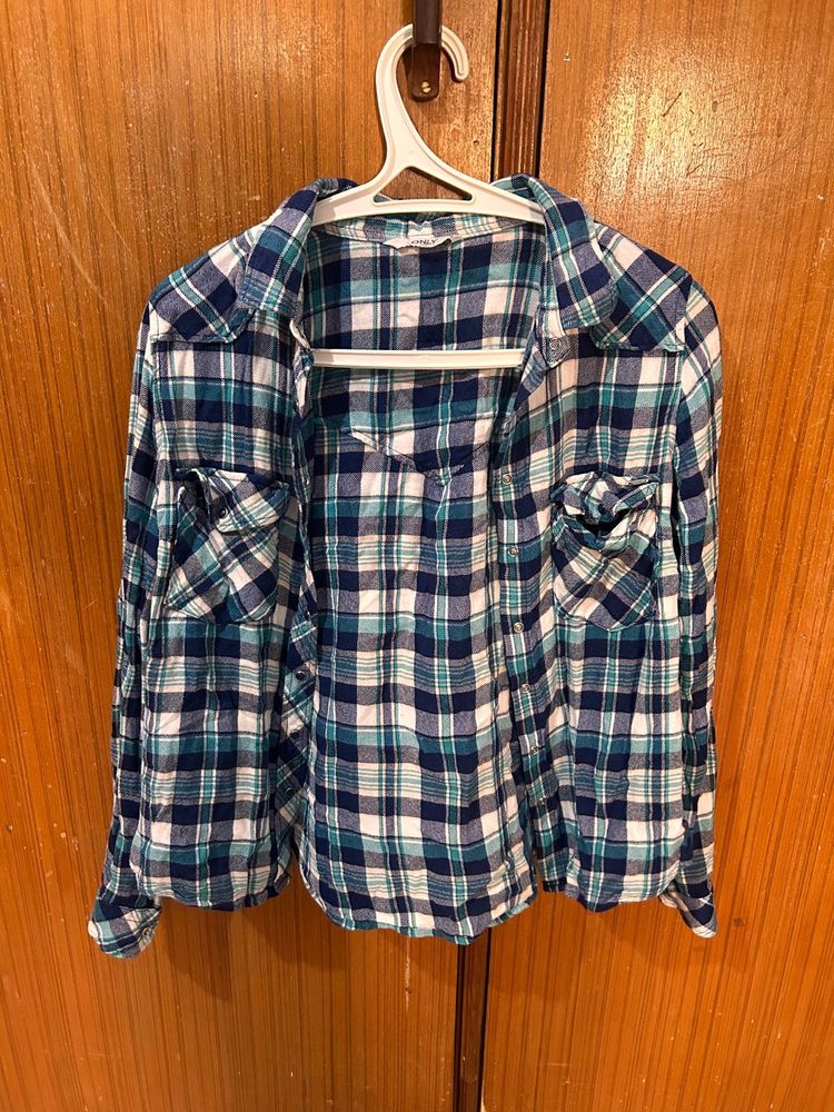 vero moda Plaid Flannel Shirt