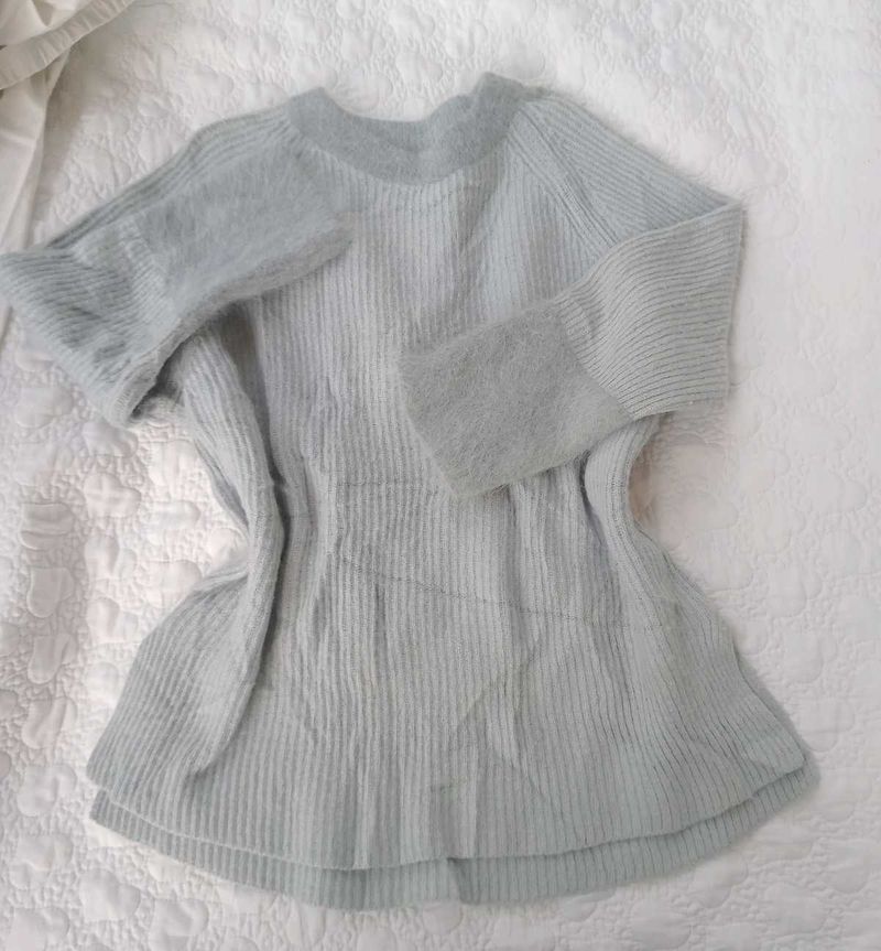 Y2k Blue Round Neck Sweatshirt