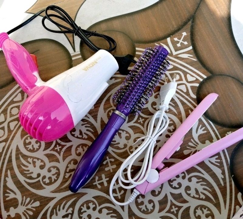 Nova Hair Dryer 1000W And Small Straightener