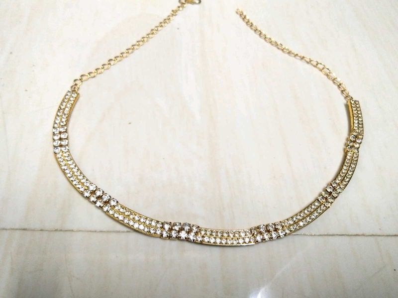 Elegant Rhinestone Choker Necklace