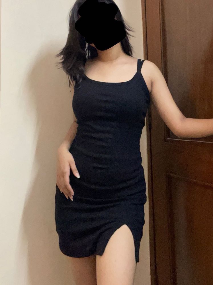Black Bodycon Midi