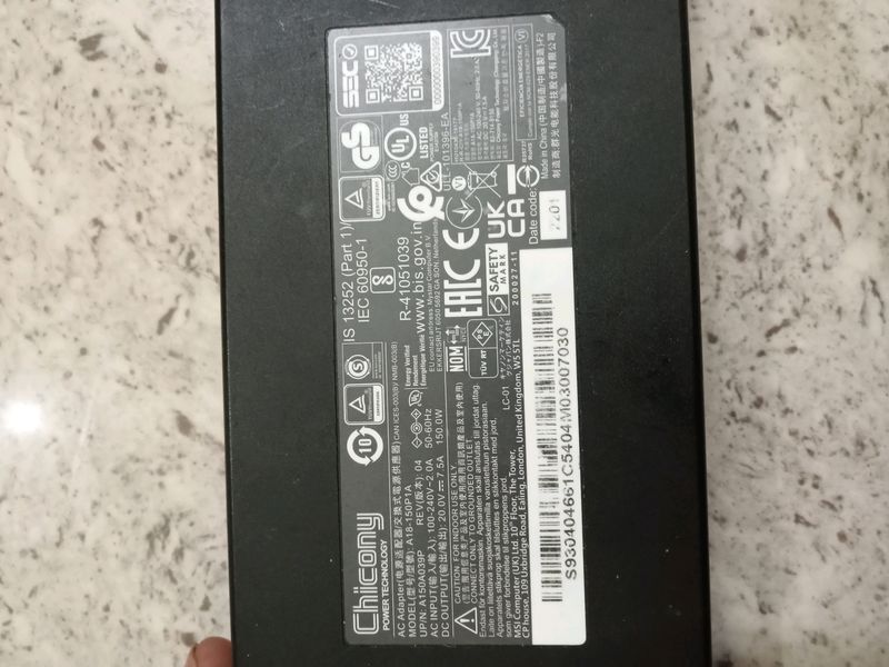 CHICONY NEW LAPTOP ORIGINAL CHARGER 150.0W