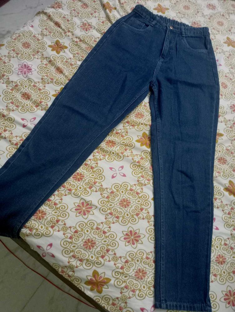 Dark Blue Denim loose fit Jeans