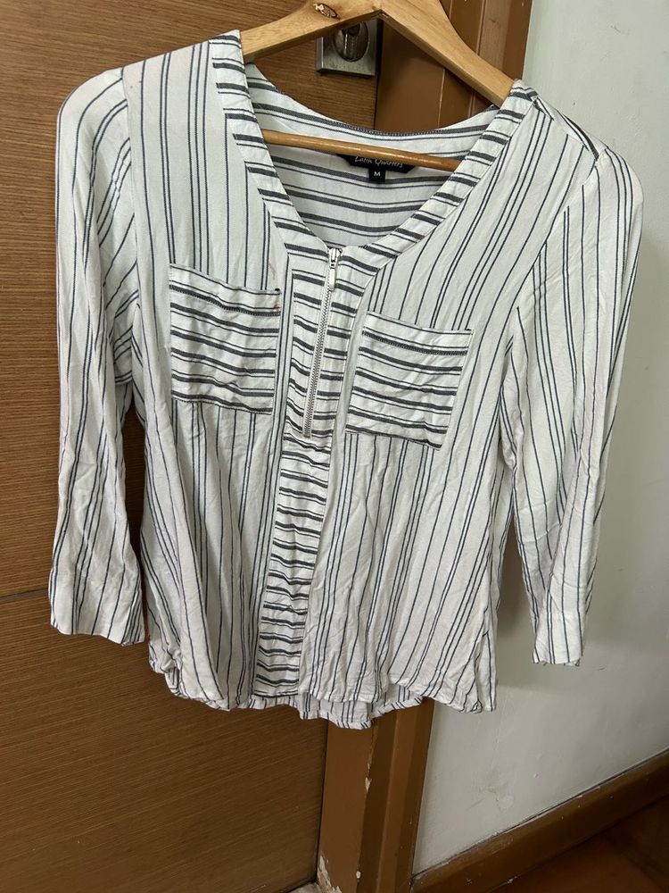 Striped Latin Quarters Top