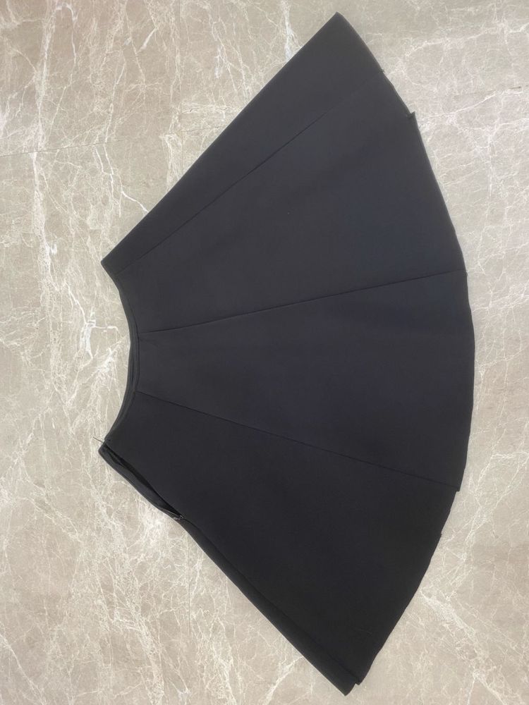 Black Flared Skirt