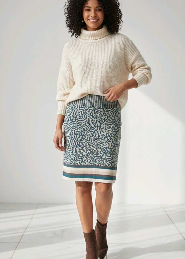 Woolen Aline Skirt