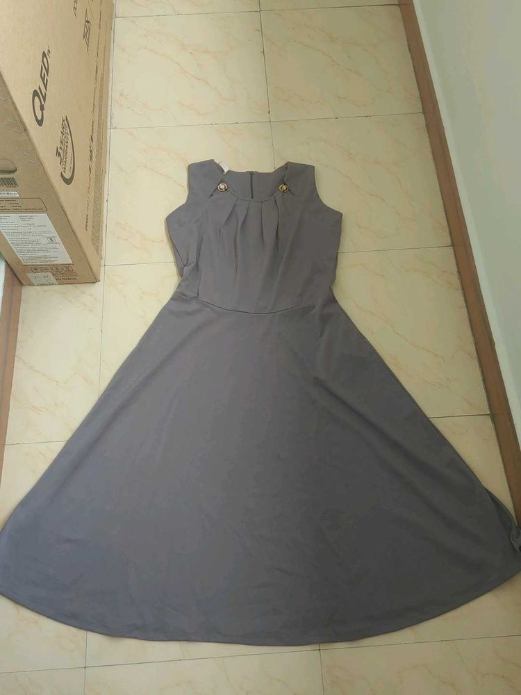 Elegant Grey Dress