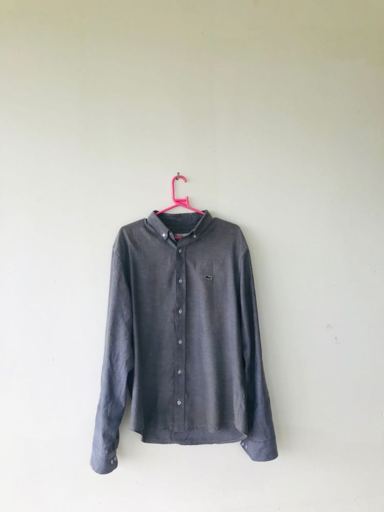 MEN SHIRT LACOSTE ⭐️GREY