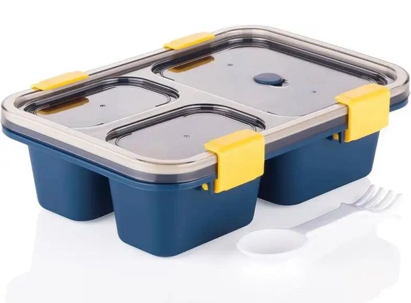 3-Compartment Leak-Proof Lunch Box