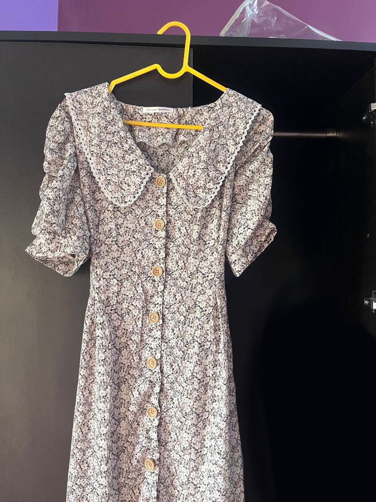 Floral Button-Up Dress