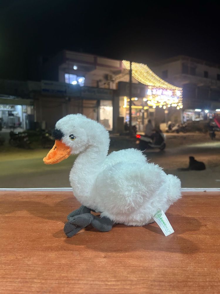 20cm Keeleco Swan made from 100% recycled material