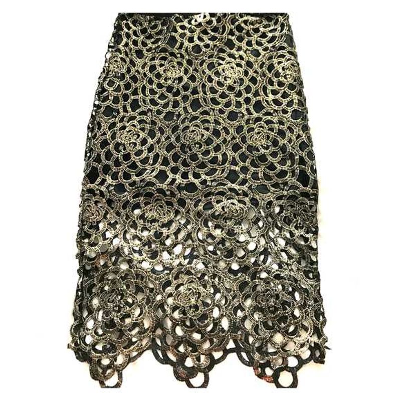 Elegant Floral Lace cutout designer Skirt