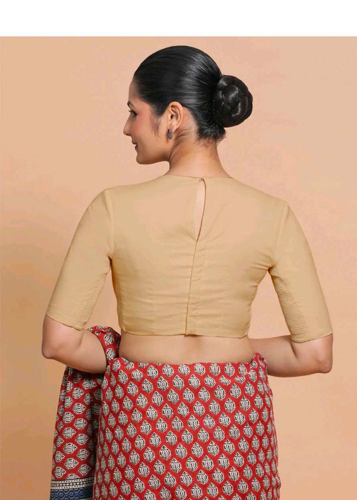 Classic Beige Blouse (M Size)