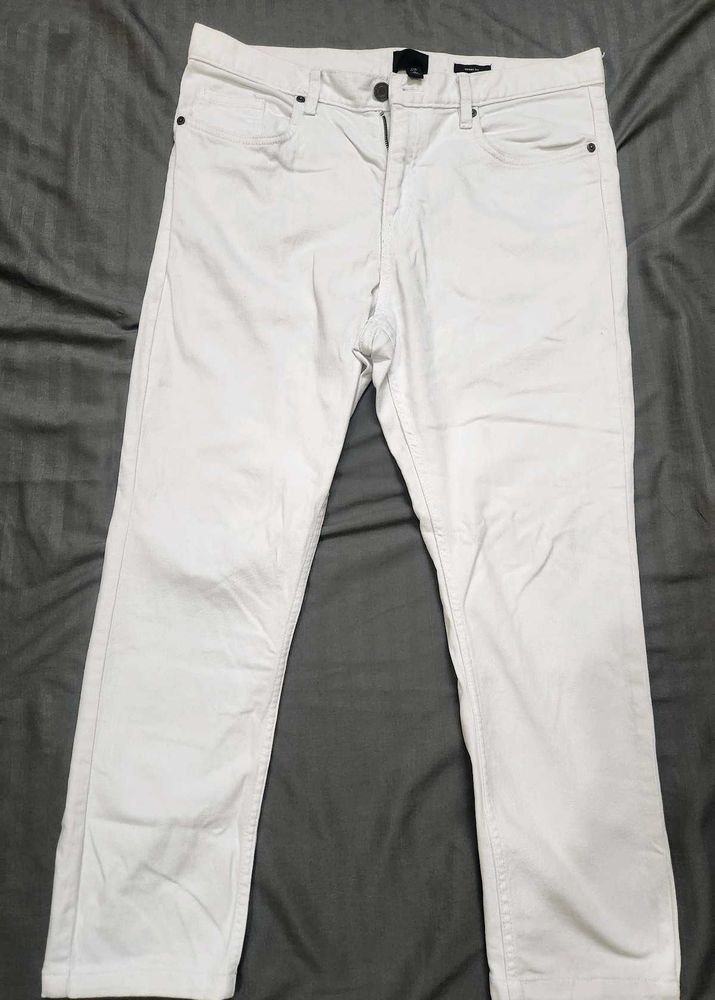H&amp;M White Slim Pants