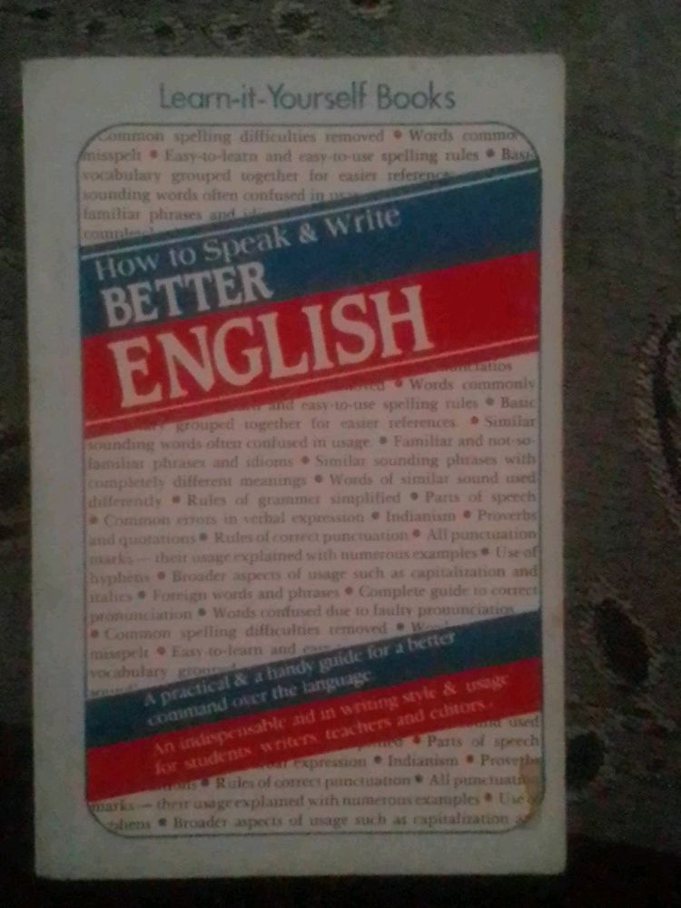 How To Speak &amp; Write Better English