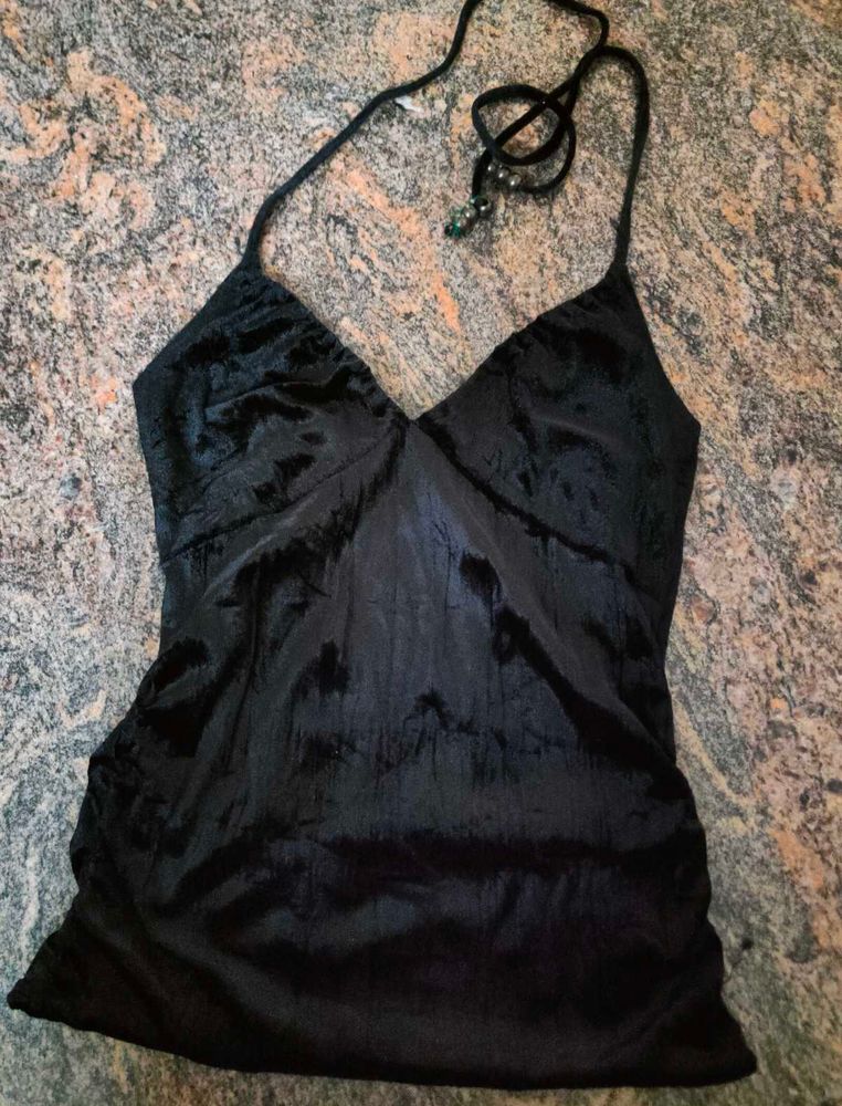 Black Halter Top