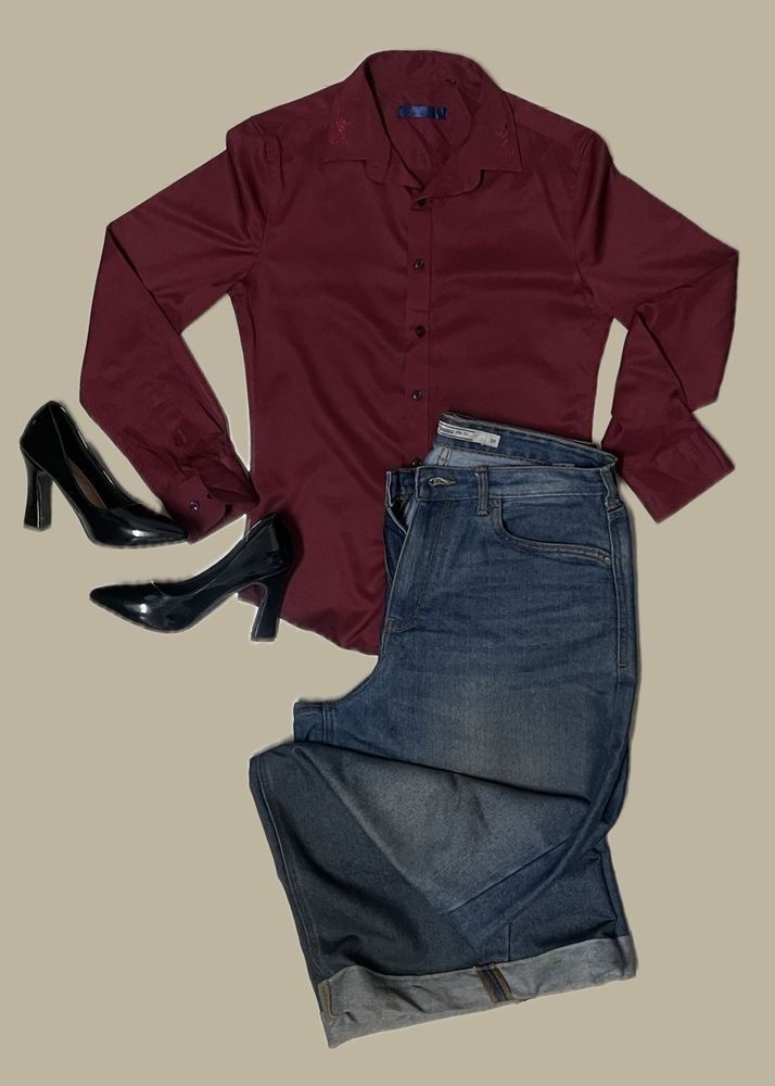 CHERRY RED SHIRT