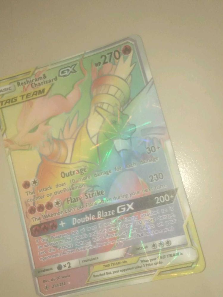 Reshiram &amp; Charizard GX Card