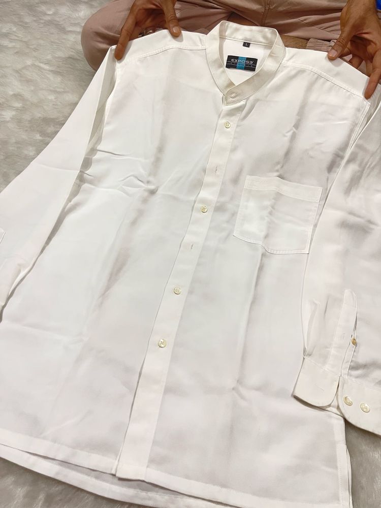 White Bandhgala&amp; Formal Shirt