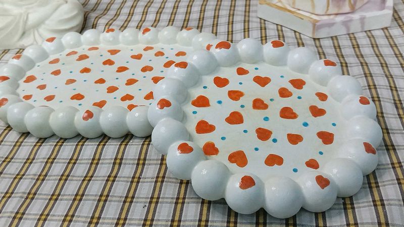 Heart Decor Plate Set