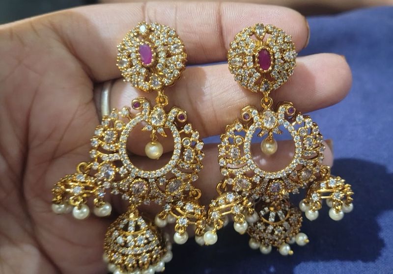 “Elegant Jhumka Earrings”