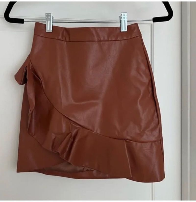 Urbanic Leather Skirt For Party &amp; Vacations