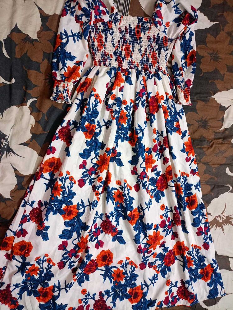 Floral Print Maxi Dress