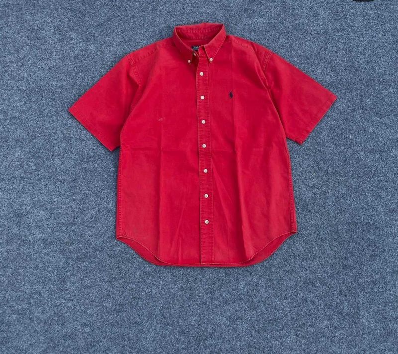 Ra lph Lau ren Red Half sleeves shirt